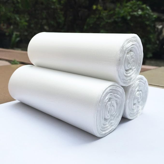 1.2 Gallon Small Trash Bags, 4.5 Liter Trash Can Liners Garbage Bags Wastebaskets Liners for Bathroom, 150 Counts Clear Bags