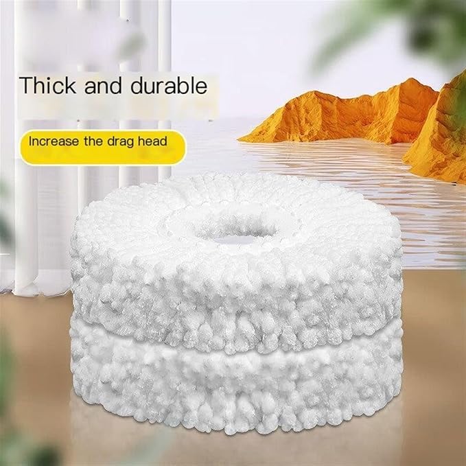 Mop Bucket Rotary Mop Household A Mop That is Clean Not Hand Washing Mop with Bucket Set of Wet and Dry Water Absorbent Floor Mop