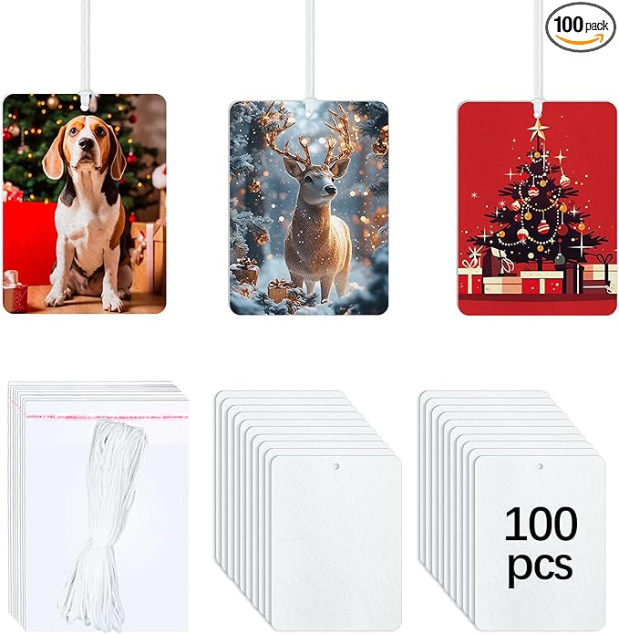 100 pcs sublimation air fresheners blanks,Sublimation Blanks Products DIY Air Freshener for Car and Home Hanging Decoration Sublimation car freshener blanks,Sublimation Ornament Blank
