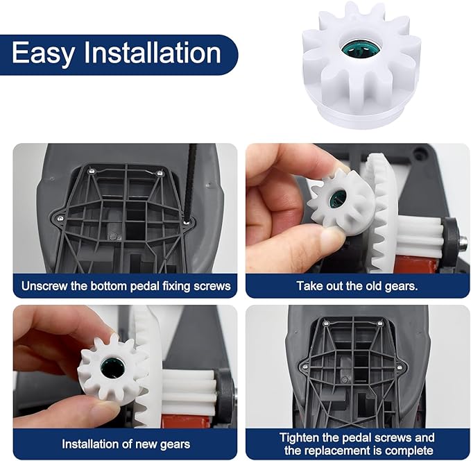 3 Pcs Easy Mop Pedal Broom Spin Replacement One Way Clutch Bearing Bucket Gear Sprockets Repair Compatiable with Oceda/Vilida and Market 90% Spin Mop System, Mop Gears (3 Pcs Bearing Bucket Gears)