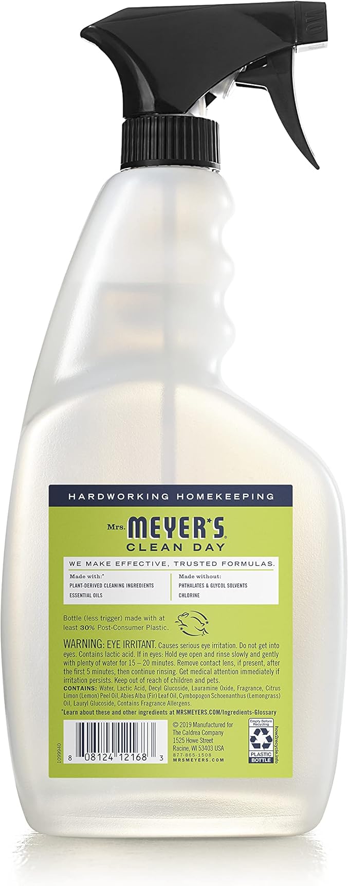 Mrs. MEYER'S Clean Day Lemon Verbena Tub and Tile Cleaner 33 Fl Oz (Pack of 1)