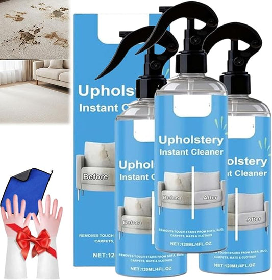2026 Must-Have Upholstery Cleaner, Pro Formula Erases Tough Stains, Leaves Everything Fresh like New, Fabric Cleaner, For Clothing, Sofas, And Other Fabrics (3PCS)