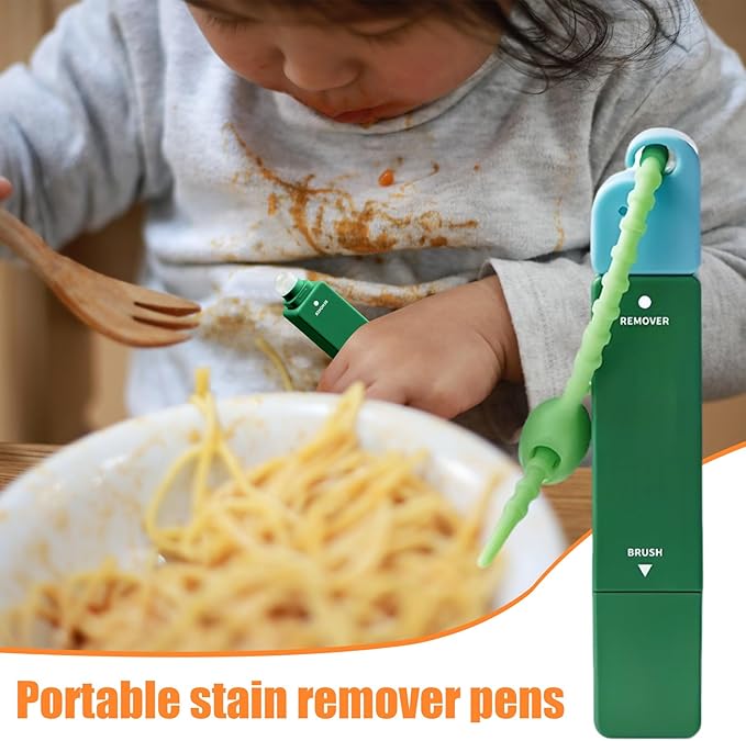 Instants Stain Removers Stick, Stain Remover Travel Size Pen for Clothes, Double-Ended Spot Cleaner Cleaning Tools, 12Ml Portable Fabric Cleaner for Camping Picnic Outdoor Food Grease Oil BBQ