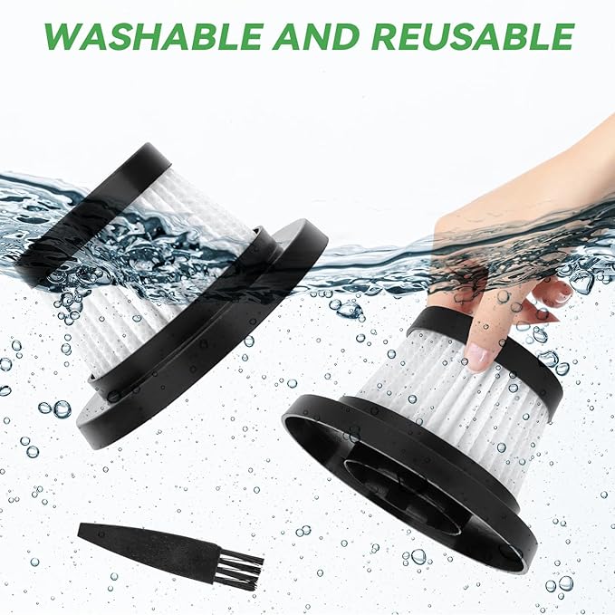 Hepa Filter Replacement for Handheld Vacuum Cleaner as Seen on TV: Washable and Reusable Filters Fit for Compact Cordless Handheld Vacuum Cleaner (14 Pack)