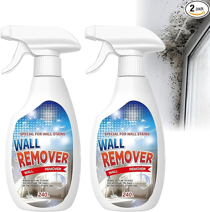 Highly Effective Removal Spray,Wall Cleaner Spray,Multi-Surface Cleaning Solution,Wall Cleaner for Wood,Tile,Fabric,Bathrooms,Kitchens - 8.12 Fl oz