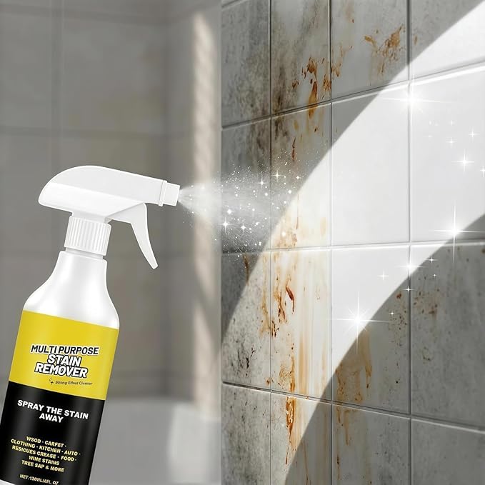 Multi-Purpose Stain Remover, A Powerful Cleaner，Kitchen Multi-purpose Foam Cleaner Spray, A powerful Cleaner for Kitchens, Floors, Cars, and Toile (2PCS*120ML)