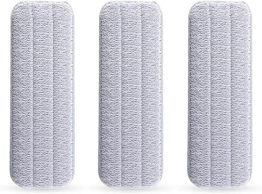 Mop Rag Compatible for Mi Mijia Deerma TB500 TB800 Water Spray Mop 360 Rotating Cleaning Cloth Head Wooden Fiber Cloth Replacement (Color : 3 pcs)