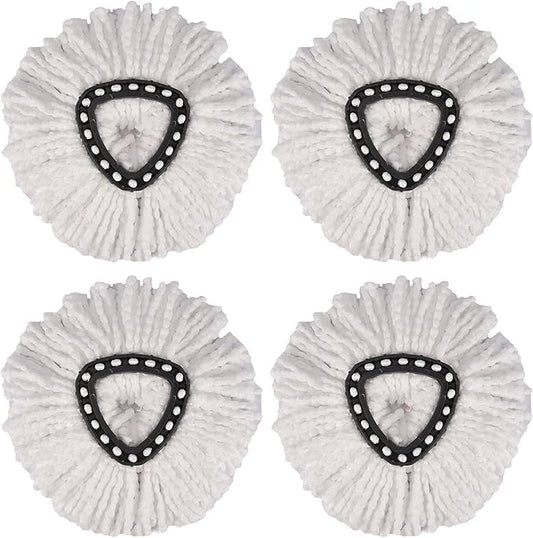 4PCS Replacement Microfiber Spin Mop Head Refills Compatible with O-Cedar EasyWring Mop