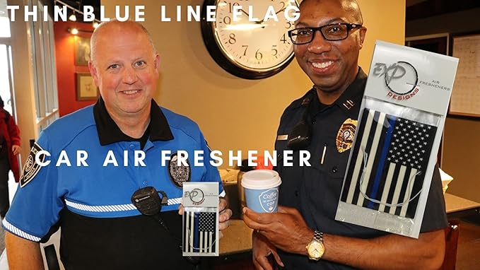 Blue Line American Flag Air Freshener
