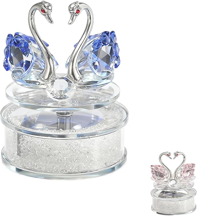 Swan Car Diffuser - Perfume Aromatherapy Diffuser, Solar-Powered Car Air Fresher Elegant Car Interior Accessory (Blue, Medium)