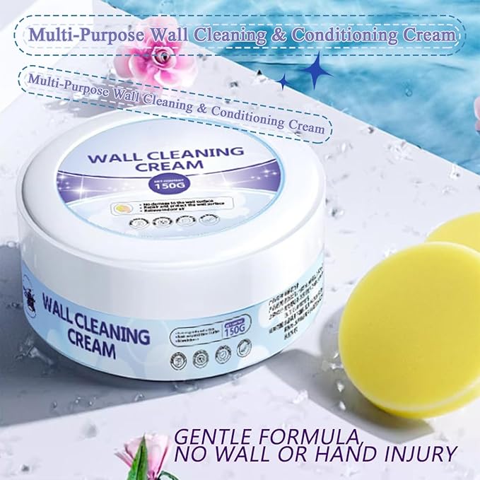 Multi-Purpose Wall Cleaning & Conditioning Cream, Hard Surface Cleaning Paste, Powerful Wall Cleaning Cream, Pen Ink Stain Remover from Wall, All-Purpose Cleaner, Multipurpose Cleaning Cream (3)