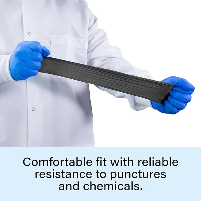 1st Choice Black Nitrile Gloves Disposable Latex Free - Exam Grade Black Gloves for Cooking, Medical, Dental, Cleaning - 4mil