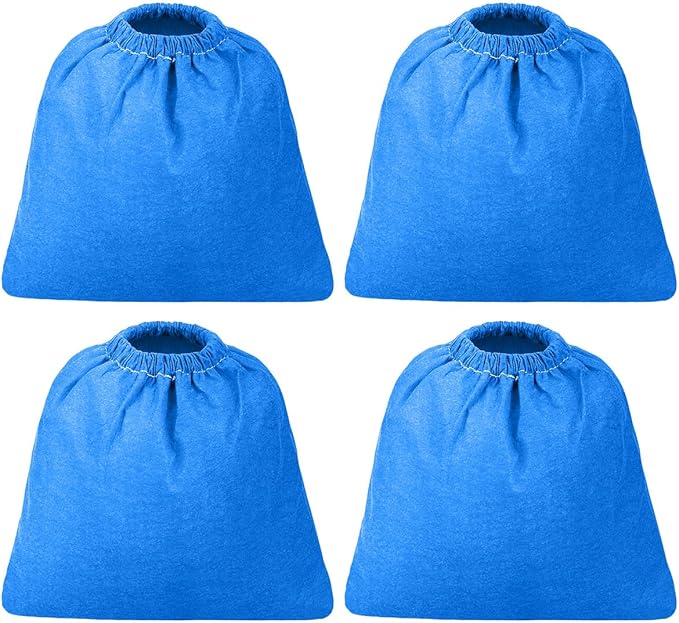 4 Pack VRC5 Cloth Filter for Vacmaster 1.5 to 3.2 Gallon Wet/Dry Vacuums, Craftsman 2&2-1/2 Gal. Shop Vac 916949, 9-16949, Also fit for Armor All AA155 AA256 AA255 2.5 Gallon, MICROLINED