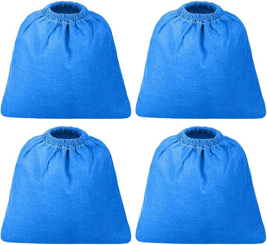 4 Pack VRC5 Cloth Filter for Vacmaster 1.5 to 3.2 Gallon Wet/Dry Vacuums, Craftsman 2&2-1/2 Gal. Shop Vac 916949, 9-16949, Also fit for Armor All AA155 AA256 AA255 2.5 Gallon, MICROLINED