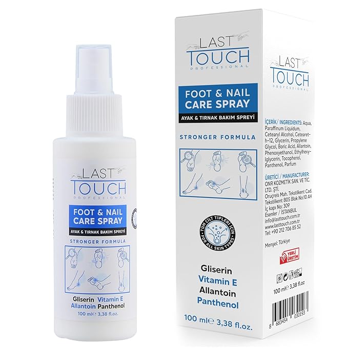 Foot Spray - Anti-Itching and Deodorizing, Moisturizing Care Spray - Foot Spray for Dry Cracked Feet - Foot Care Spray Against Shedding, Sweating, Peeling and Blistering - Athletes Foot Spray