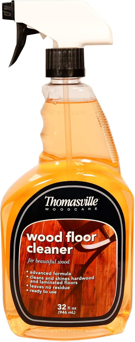 Thomasville WOOD FLOOR CLEANER – Use on Hardwood, Laminated or Faux Finished Floors. Shine Restorer Protector, Surface Cleaner House Cleaning Supplies Home Improvement, Natural Look, Cuts Grease