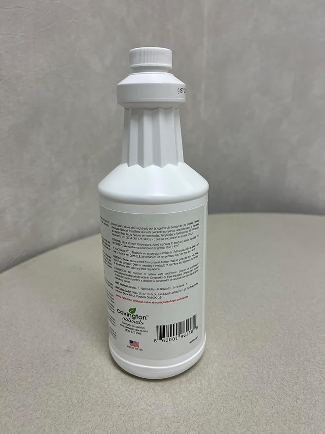 Covington Drain Fly Treatment Gel (32oz) – Drain Fly and Fruit Fly Solution for Kitchen and Bathroom Drains – Plant-Based Formula – Made in USA