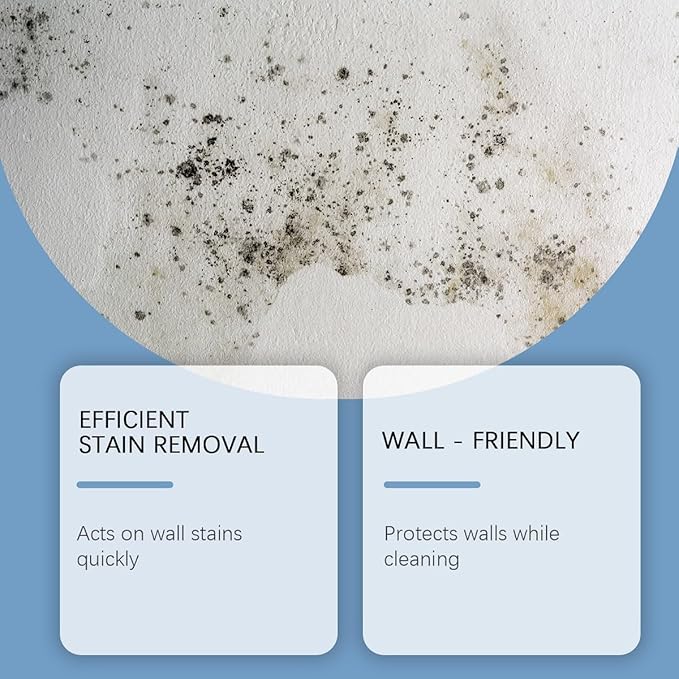 Wall Cleaner Spray,Highly Effective Removal Spray,Multi-Surface Wall Remover Spray for Painted Walls,Wood and Tile,Stain Remover (8.12 FL OZ)