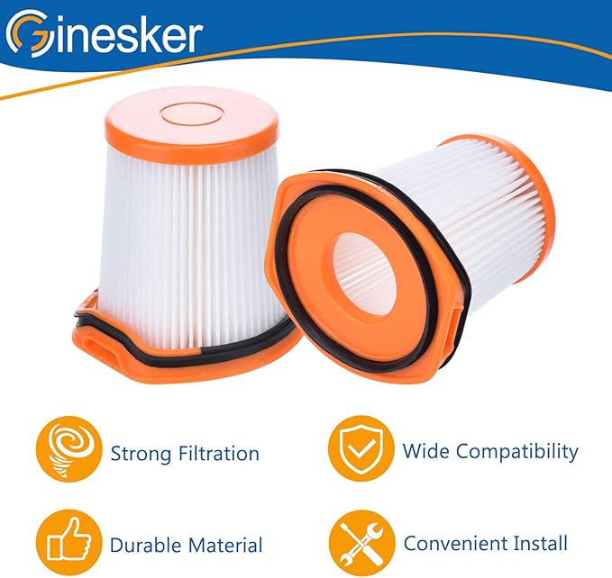 WS642AE Filter Replacement for Shark Wandvac Self-Empty System WS642AE Ultra-Lightweight Powerful Cordless Stick Vacuum (4 Pack)