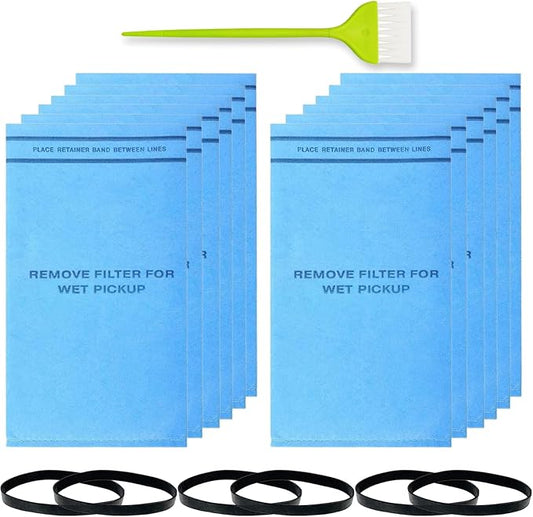 12 Pack Wet Dry Vac Filter Bags Replacement for Stinger MultiFit VF2000 / WORKSHOP WS01025F / Craftsman 9-38737, compatible with Select 2-1/2-Gallon to 5-Gallon Stinger Husky Bucket Head Shop Vacuums