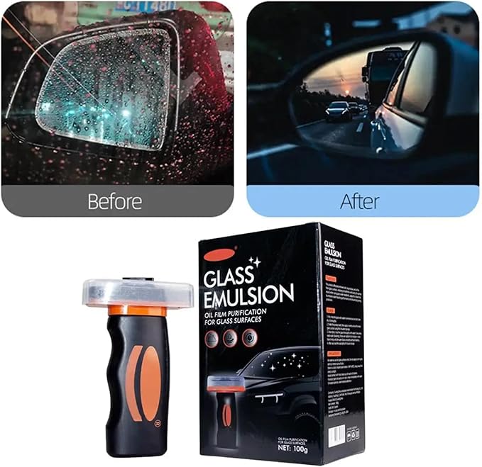2026 New Handheld Glass Oil-Film Remover, New Upgrade Emulsion Cleaner Glass Cleaning Board