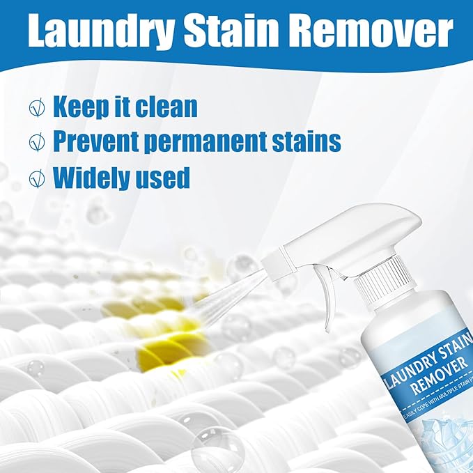 5 Bottles Clothing Emulsifier - Natural Non Ionic Stain Remover, Stains Remover For Clothes Laundry, Powerful Laundry Stain Removers Spray, No Damage Fabric Spot, Suitable For All Clothes (5)
