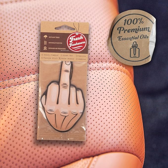 Fresh Fresheners Cute Funny Car Air Fresheners 4-pack (Make Scents Great Again)