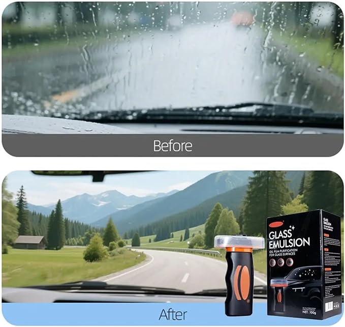 2026 New Handheld Glass Oil-Film Remover, New Upgrade Emulsion Cleaner Glass Cleaning Board