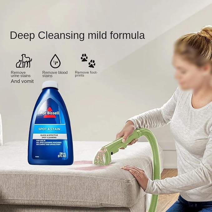 Fabric Sofa And Carpet Cleaning Solution. Floor Cleaning Liquid. Compatible For Bissell Wet Dry Vacuum Cleaner And Fabric Cleaners(2PCS 472ML)