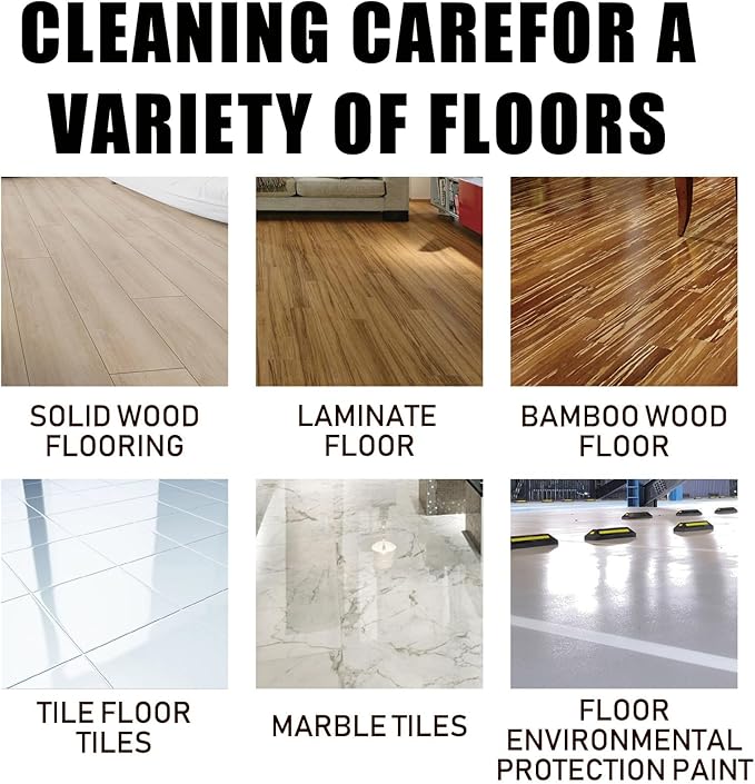XIRUJNFD 5 in 1 Floor Cleaner, Fragrance Cleaning Care Solution, for Wood Floor, Marble Floor, Wooden Furniture-Long Lasting Fragrance (2)