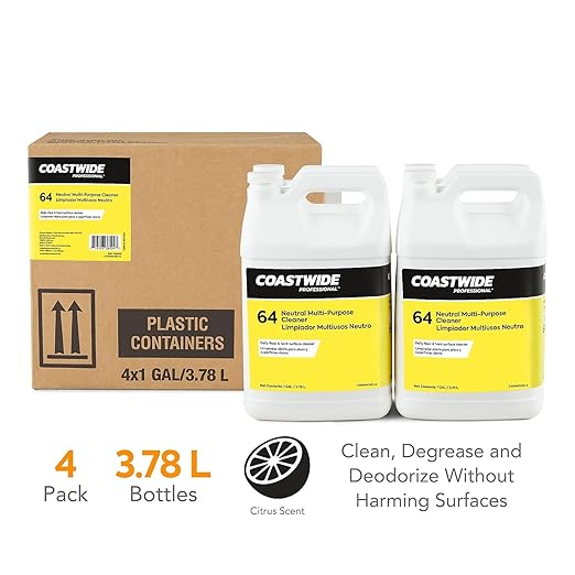 Sustainable Earth Neutral All‑Purpose Cleaner, #64, 1‑Gallon Bottles, 4/Carton — Multi‑Surface pH‑Neutral Cleaning Concentrate for Commercial Floors & Hard Surfaces
