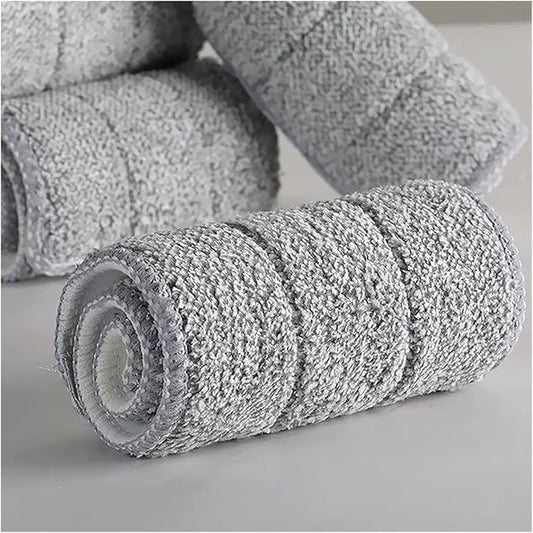 5/10pcs Mop Head Replacement Microfiber Washable Spray Dust Mop Household Cleaning Cloth Self Wring Pads Compatible with Dry and Wet (Size : 10pcs)