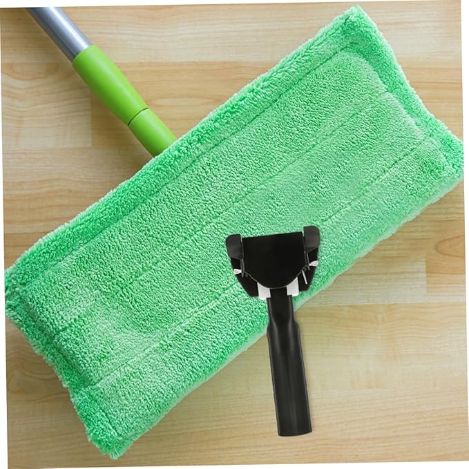 2Pcs Mop Rod Attachment Durable Chrome Plated Mop Head Clamp for Office Hotel Mall Cleaning Ergonomic Design for Comfortable Use Versatile Compatibility with Various Mop