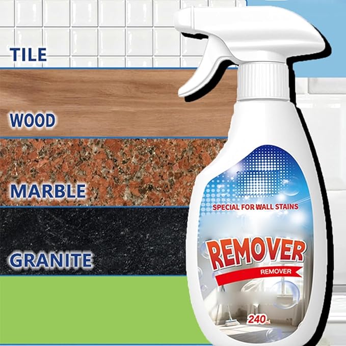 Highly Effective Removal Spray, Wall Cleaner Spray, Multi-Surface Cleaning Solution, Dirt, Dust And Stain Remover, Long-Term Protection, for Bathrooms, Kitchens, Tile, Fabric, Wood (1pcs)