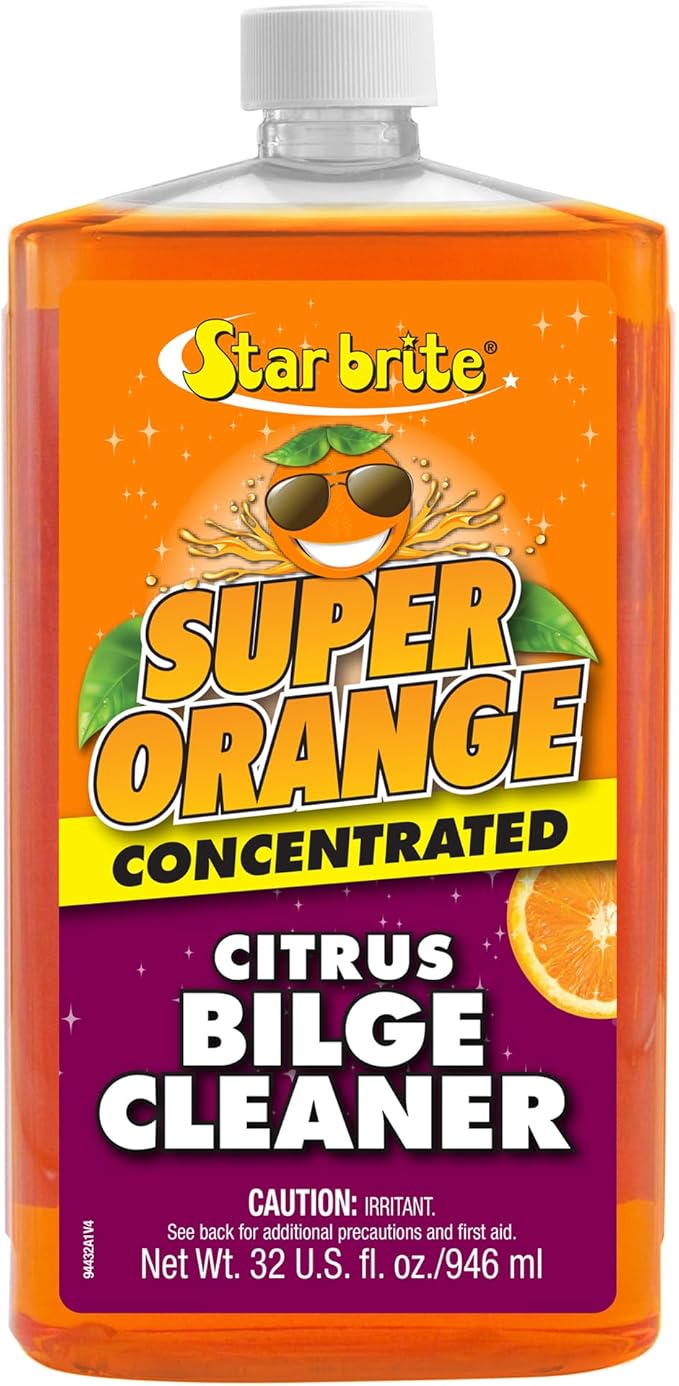STAR BRITE Super Orange Citrus Bilge Cleaner - Biodegradable, Easy to Use - Pour In, Run Boat, Pump Out - Emulsifies Oil, Fuel & Leaves Bilge Clean With a Fresh Citrus Scent