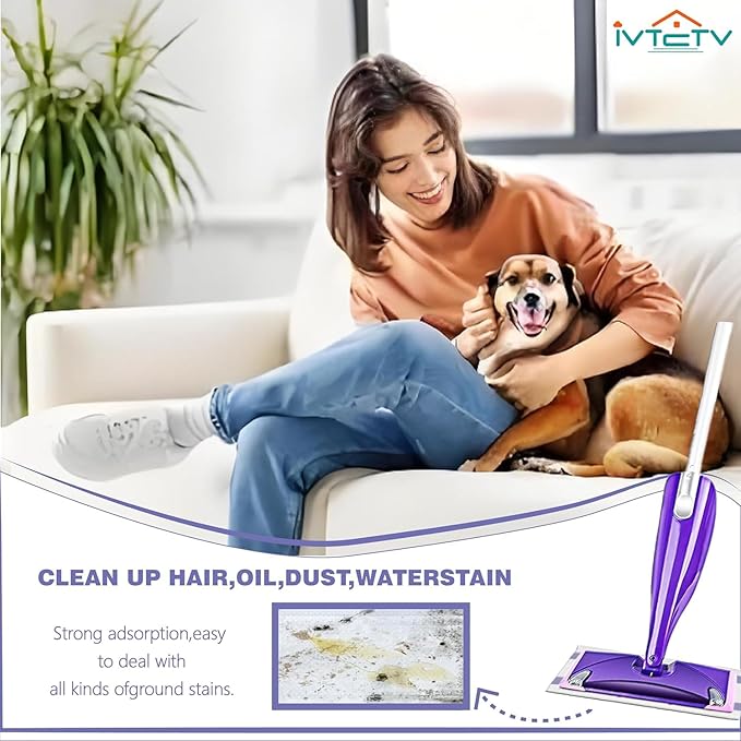 10 Mopping Pad Refill for Wet Jet Mop Pads, Disposable Multi Surface Wetjet Hardwood Floor Cleaner Spray Mop Pads Refills