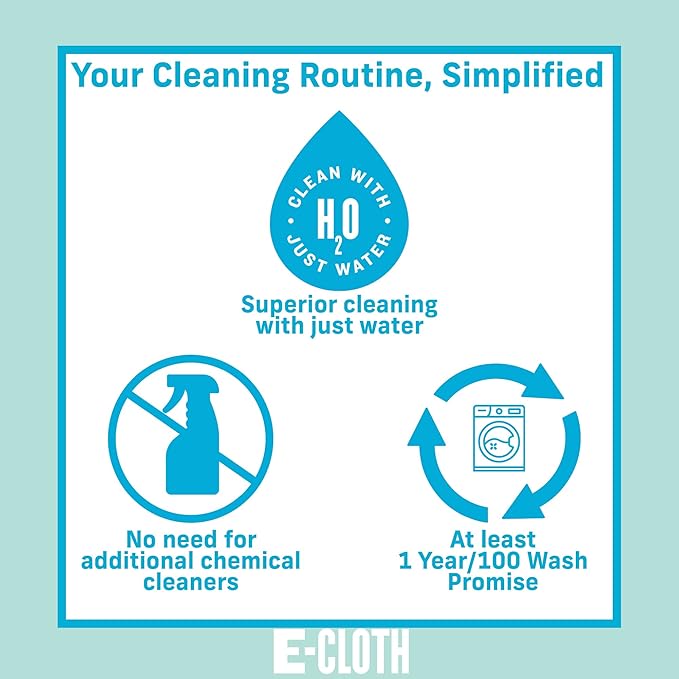 E-Cloth Flexi-Edge Floor & Wall Duster, Reusable Dusting Mop for Floor Cleaning, Floor Cleaner Ideal for Harword, Tile, Laminate and Other Hard Surfaces, 100 Wash Guarantee, 1 Pack