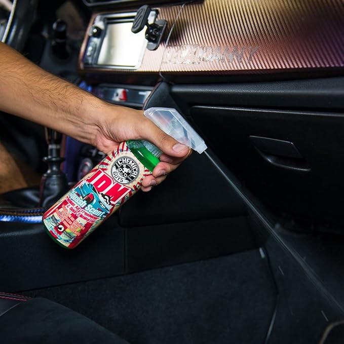 Chemical Guys AIR23504 Premium Air Freshener and Odor Eliminator, Fresh Clean Scent, Great for Cars, Trucks, SUVs, RVs & More (JDM Squash Scent) 4 fl oz