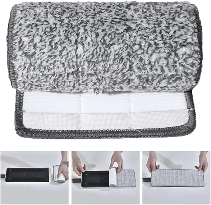 6/1PCS Replacement Microfiber Mop Pads Household Washable Spray Mop Cloth Household Portable Mop Head Cleaning Cloth Pad 33x12cm(6pcs)