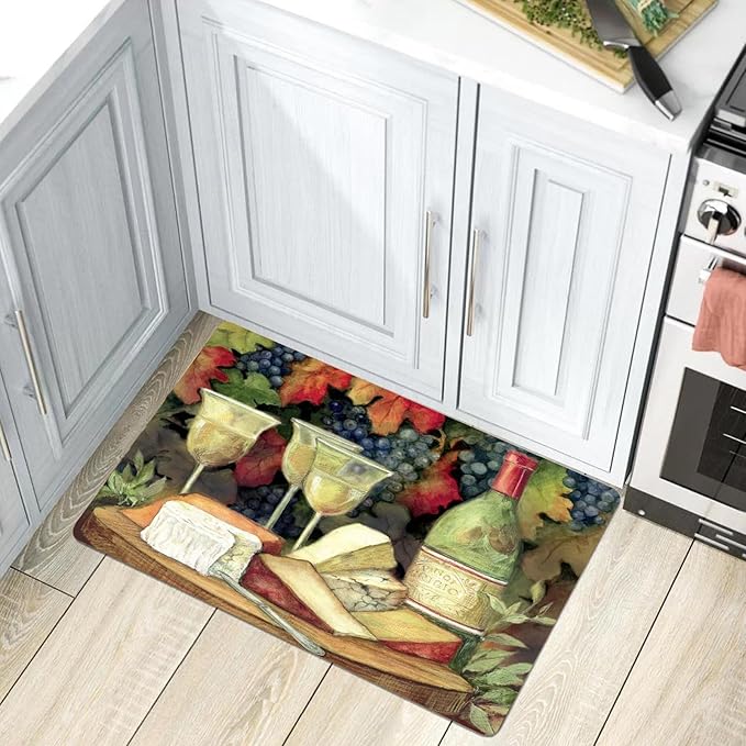Kitchen Mat for Floor Cushioned Modern Rugs Non Slip Waterproof Comfort Memory Foam Kitchen Floor Mat for Front of Sink, Laundry Room 3x4ft/36x48in