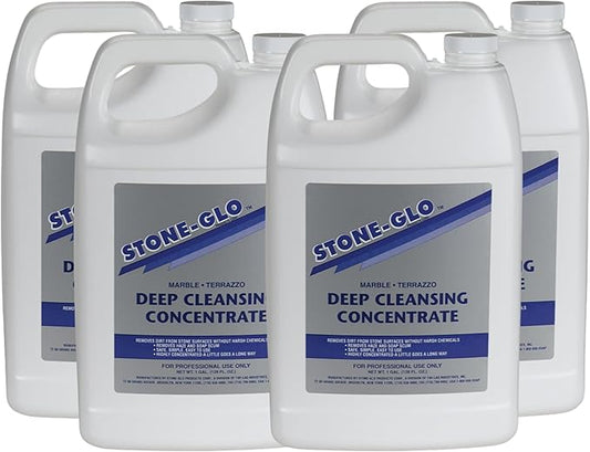 Deep Cleansing Concentrate Commercial and Industrial Cleaning Supplies Stain Remover, All Purpose Cleaner for Stone, Granite and Tile Surfaces, Grout Cleaner (4 x 1 Gallon)