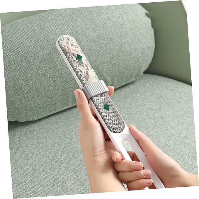 Dual-Sided Electrostatic Lint Remover Brush 2pcs, Pet Hair and Clothes Hair Removal Tool, Static Electricity Fabric Cleaner for Home Laundry and Upholstery