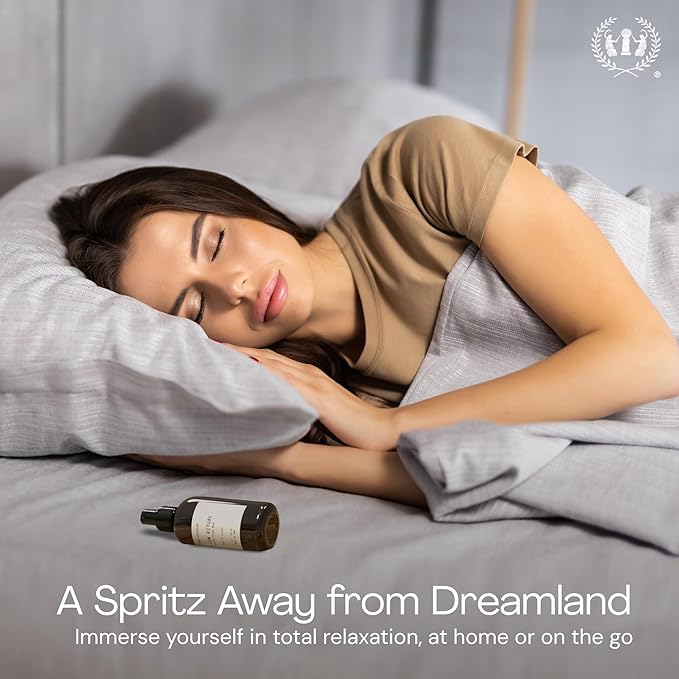 Muse Apothecary Pillow Ritual - Aromatic, Calming and Relaxing Pillow Mist, Linen and Fabric Spray - Infused with Aromatherapy Essential Oils - 4 oz, Tonka Bean + Amber + Warm Cedarwood, 2 Pack