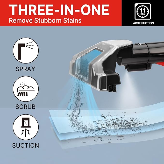 Shop-Vac Portable Carpet and Upholstery Cleaner Machine, Powerful Spot Cleaner for Pet Stains, Sofa, Rug, Mattress, Curtain and Car Seats, Lightweight with Two Cleaner Solutions