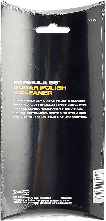 Jim Dunlop Formula 65 Guitar Polish & Cleaner with Cloth