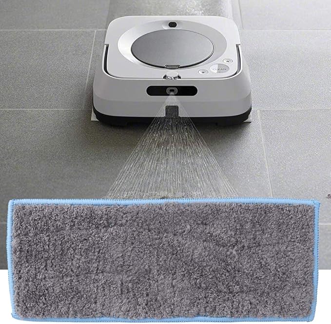 26.7 x 10.6 cm / 10.5 x 4.2 in Robot Cleaner Mop Cloth Non Woven Fabric Cleaning Mopping Cloth Robot Cleaner Accessories Replacement Parts Fit for M6