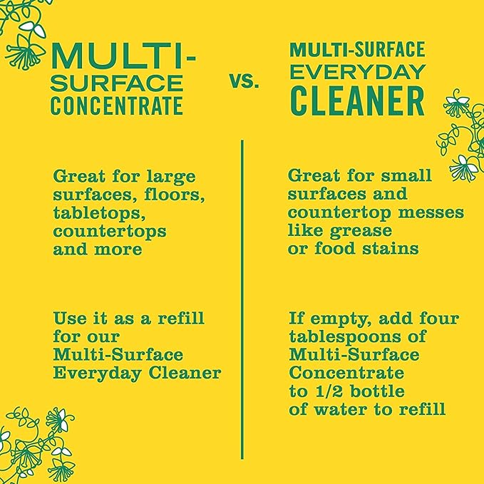 Mrs. MEYER'S Clean Day All-Purpose Cleaner Spray, Honeysuckle, 16 Fl Oz. (Pack of 12)