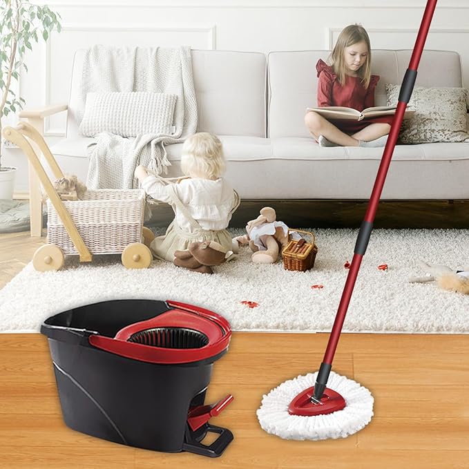 Mop Accessories Replacement for O-Ceda Spin Mop Four-Section Handle x1 Base X1
