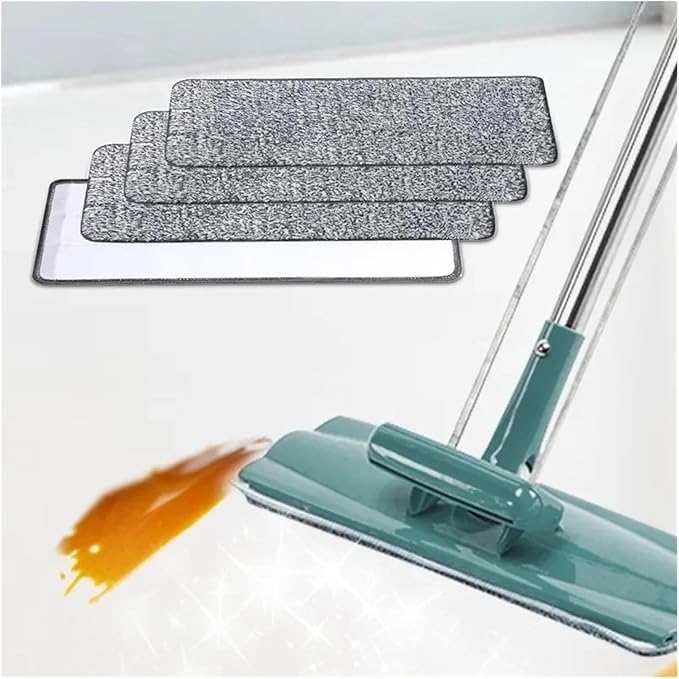 6/1PCS Replacement Microfiber Mop Pads Household Washable Spray Mop Cloth Household Portable Mop Head Cleaning Cloth Pad 33x12cm(6pcs)