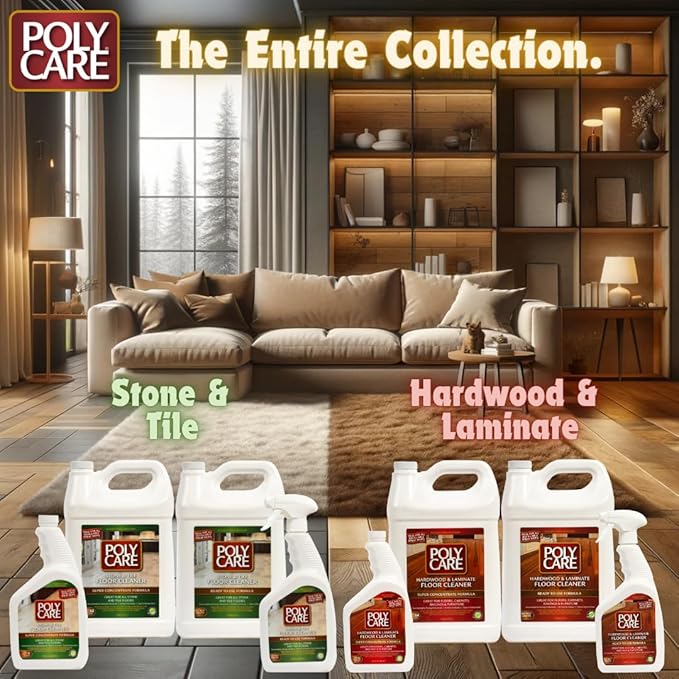 Hardwood Floor Cleaner Super Concentrate - 40 Fl Oz (2 Pack) - Fresh- Dilute Concentrate with Water for Spray Mops and Spray Bottles - Residue-Free Floor Cleaning Solution